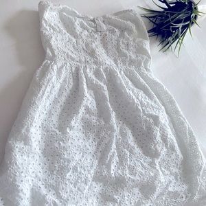 SUMMER SALE: WHITE CUTE DRESS OR BEACH COVER UP